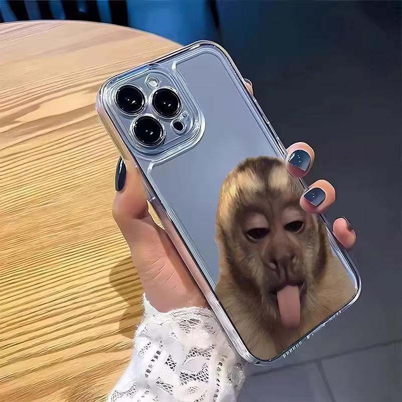 Monkey Graphic Pattern Phone Case For Xiaomi Mi Poco X6Pro X6 X7 X5 Pro Mi Poco F7 Pro F6 F5 Clear Bumper Cover