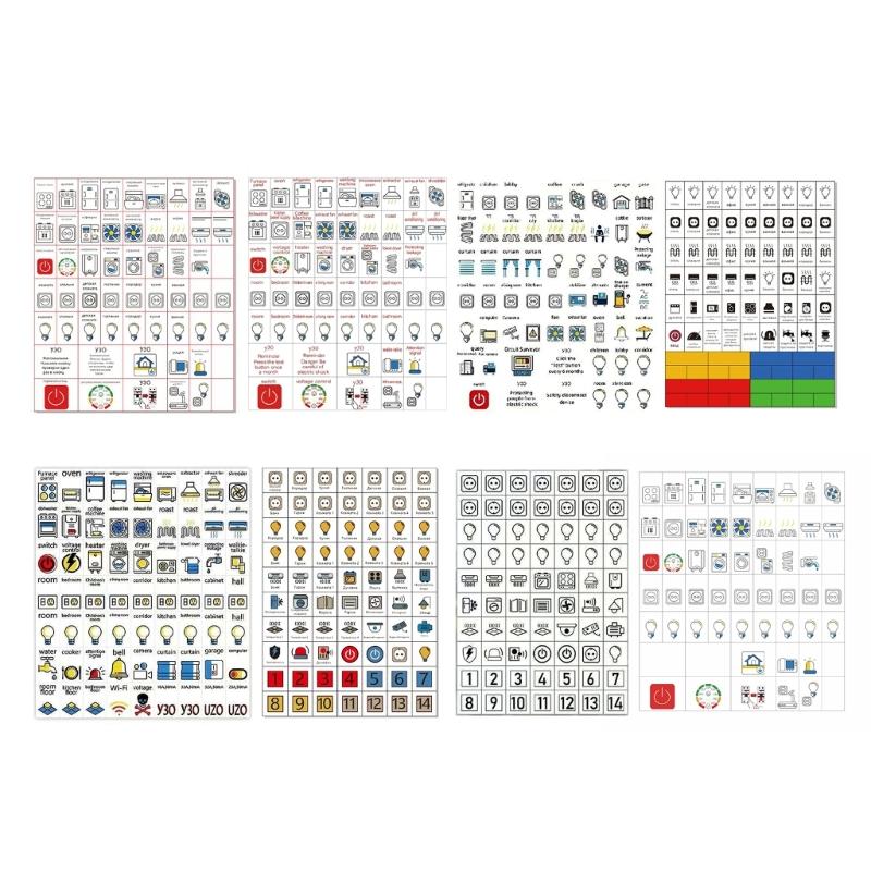 Наклейки для електричних панелей, етикетки, наклейки, кастомізовані, для точного маркування схем, ідентифікація електричних панелей