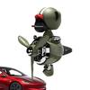 New Car Air Outlet Clip Cartoon Bear Propeller Small Airplane Shaking Head Doll Car Decoration Interior Ornaments Creative