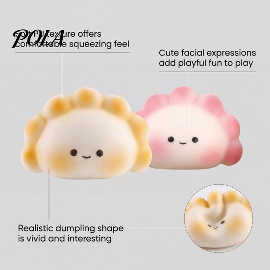 Squeeze Stress Ball Dumpling Pinching Toy, Relief Soft Elastic Fidget Rebound Portable Mini Ball, for Anxiety And Irritability Release Reliever