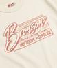 Beulonseun Vintage Signage Loopwheeled Graphic Tee Apricot