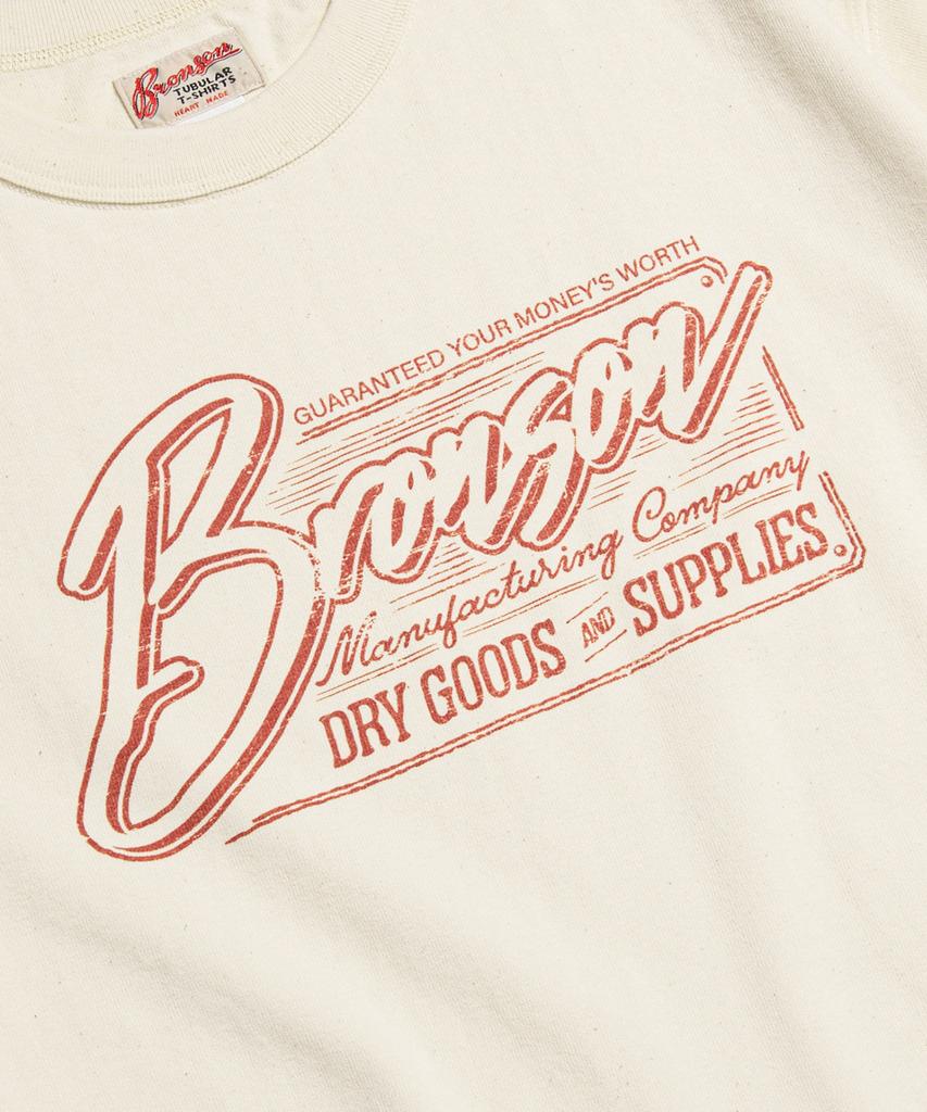 Beulonseun Vintage Signage Loopwheeled Graphic Tee Apricot
