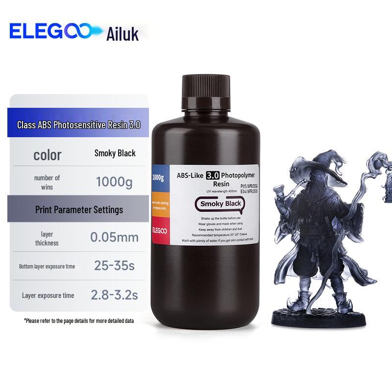 

ELEGOO Photopolymer 3D Printer Resin - High Toughness, 405nm LCD-Compatible
