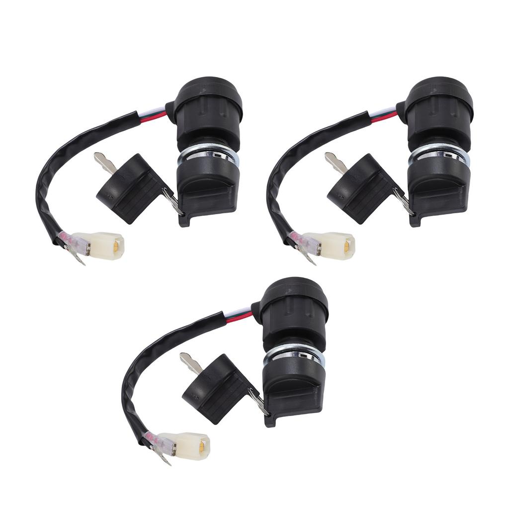 3 Set Gas Generator Ignition Switch with Key 3 Wires Ignition Switch Key Replacement For 186F 170F