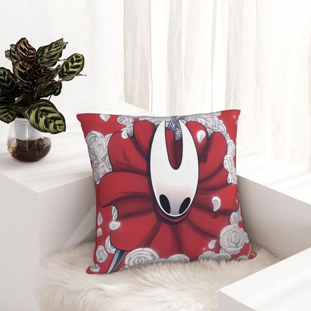 Hollow Knight Silksong Pillowcase Printed Polyester Cushion Cover Decoration Throw Pillow Case Cover Home Square 45*45Cm