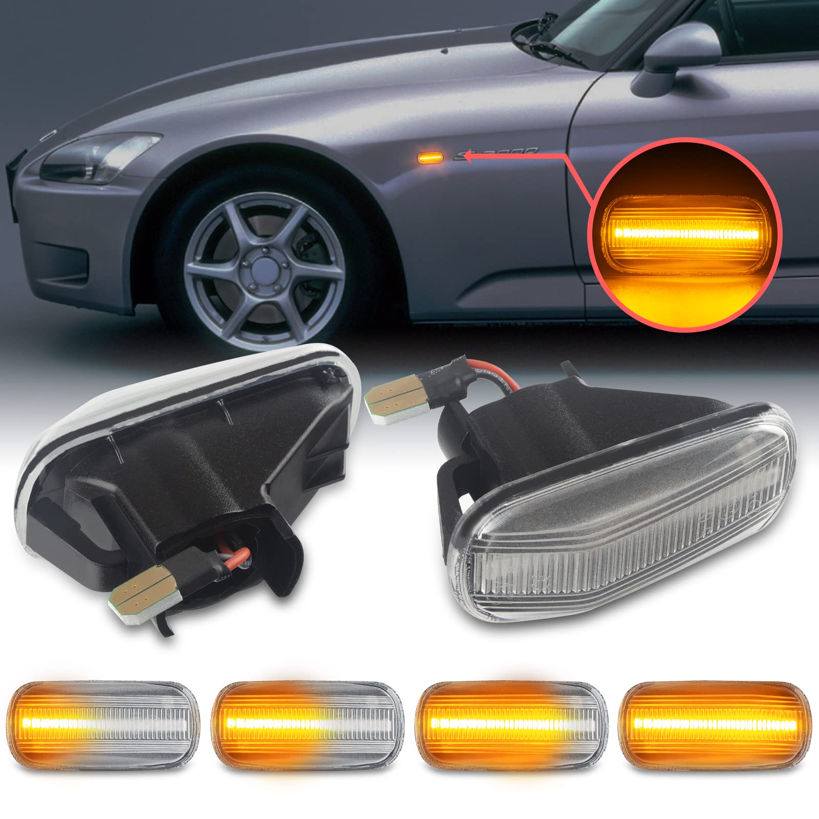 

GemPro led n-box jf1 JF2 Sequential Side Marker n-van JJ1 JJ2 N-WGN JH1 JH2 Honda n-box jf1 JF2 etc.