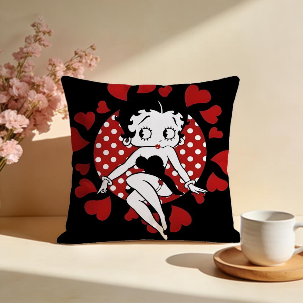 

Stylish BBetty Boopier Cushion Cover Stylish Washable Pillow Cover Ideal for Couch Bedroom Car Decoration 30X30cm