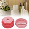 Silicone Cream Jars Portable Pink Refillable Silicone Makeup Containers Set for Travel