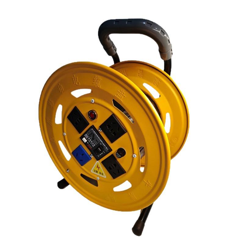 Portable 220V Cable Reel with Leakage Protection - Easy to Maneuver