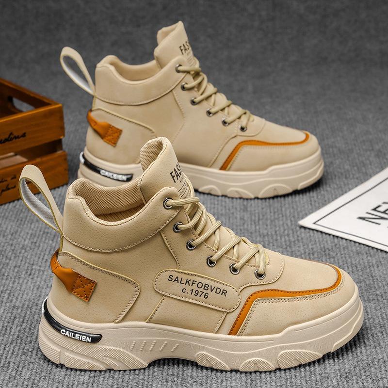 High-top Martin boots men's shoes autumn new outdoor tooling shoes men's thick-soled non-slip casual short boots labor insurance shoes men's