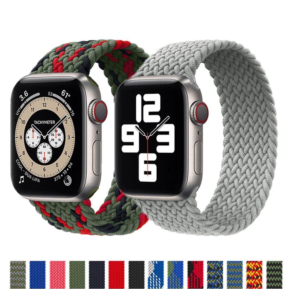 

Плетеная сольная петля Для ремешка Apple Watch 44 мм 45 мм 42 мм 40 мм 38 мм 41 мм ультра 49 мм браслет Correa iwatch series 8 7 3 5 SE 6 ремешок