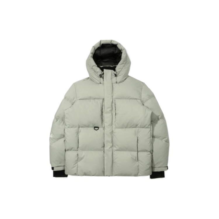 

FILA однотонная повседневная куртка-пуховик с капюшоном унисекс верхняя одежда бежевый FS2DJD4205M-EGY S