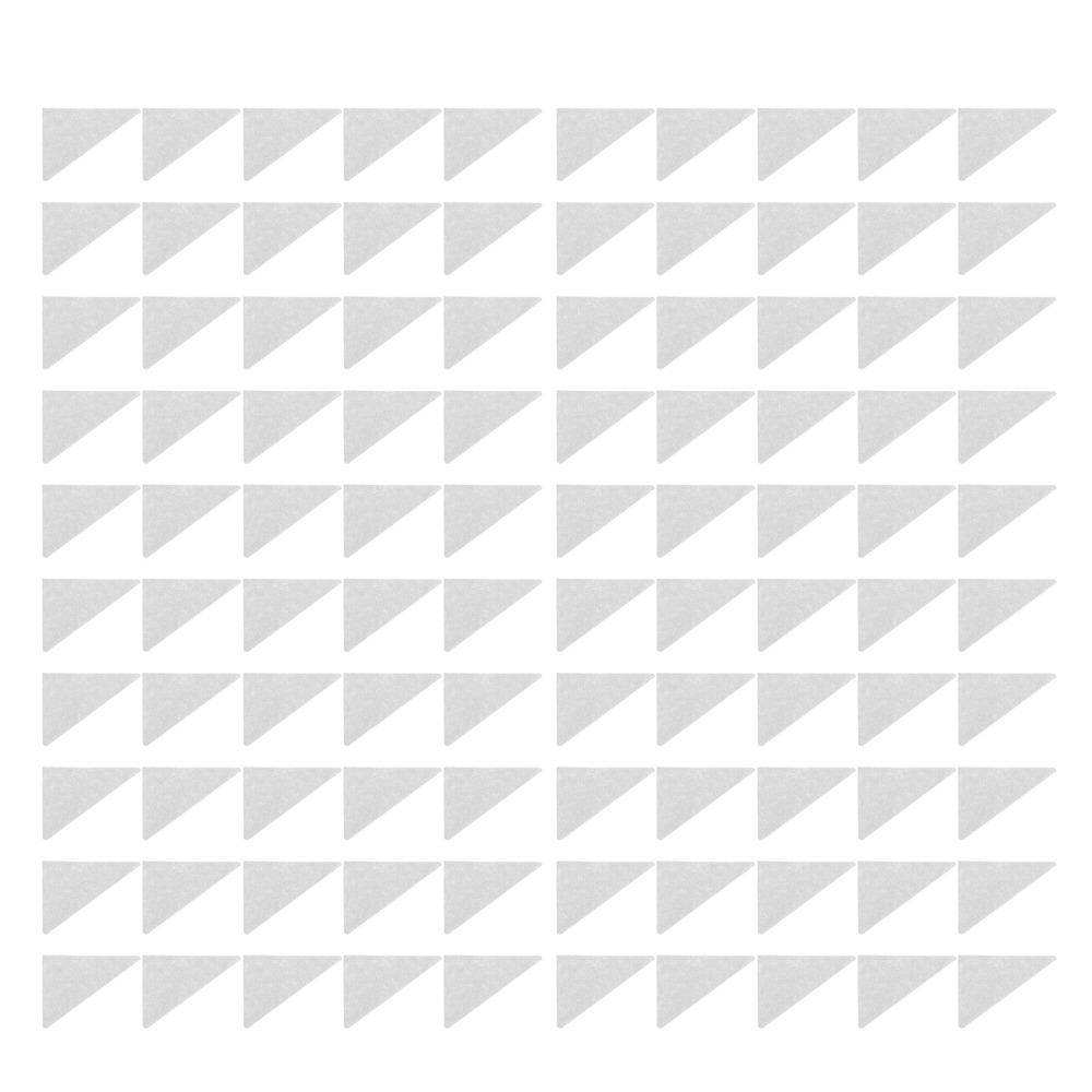 100pcs Triangular Shape Adhesive Collar Stays Self Adhesive Shirt Neck Stays Office Wear