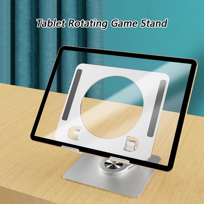 Carbon Alloy Adjustable Tablet Holder 360 Degree Rotate For Office Home And Travel Laptop Portable Stand