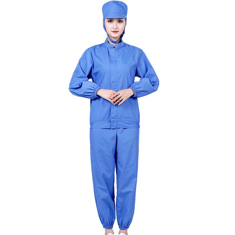Unisex Dustproof Long Sleeve White Lab & Food Workwear Hygiene Suit with Customizable Logo
