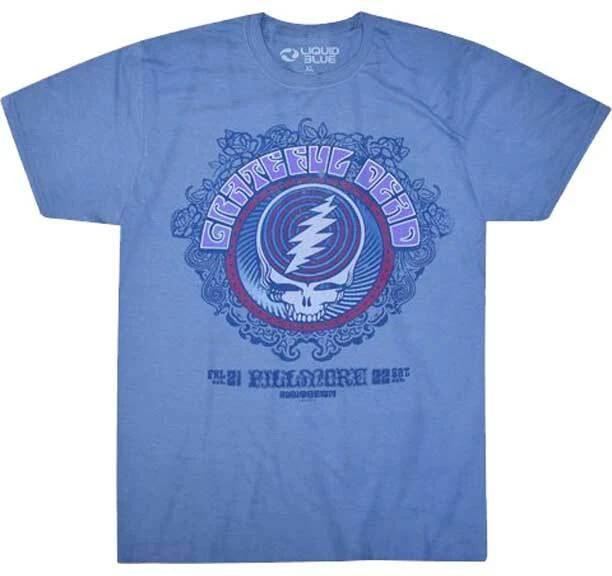 Grateful Dead Fillmore Logo Psychedelic Classic Rock Music Band T Shirt 61366 M