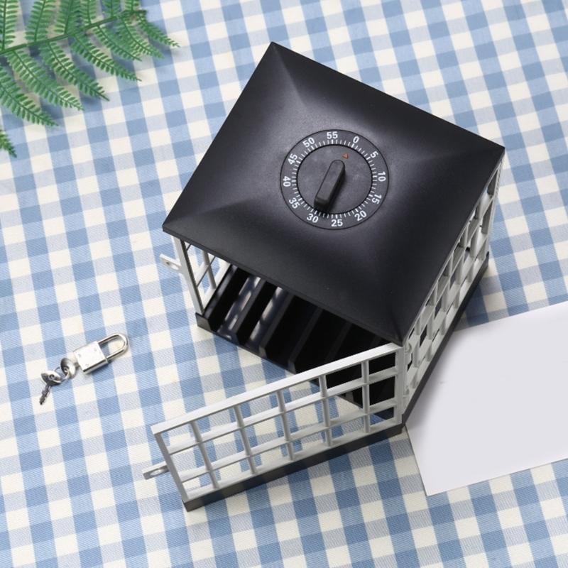 Secure Phone Holder with Timers Plastic Storage Case Locking Mechanism Distractions without Study Work concentrate Tool for Student