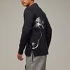 Y-3 SS24 GFX Long Sleeve Tee With Graphic Print Unisex Tops Black IN4351