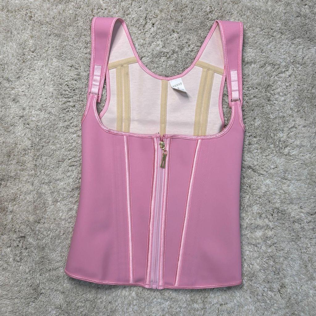 Platinum Edition Latex Waist Trainer: 15 Steel Bone Tummy Control Vest