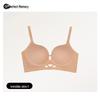 Wirefree Seamless Push-Up Bra: Invisible, Anti-Sag, Side Support for Small Busts.