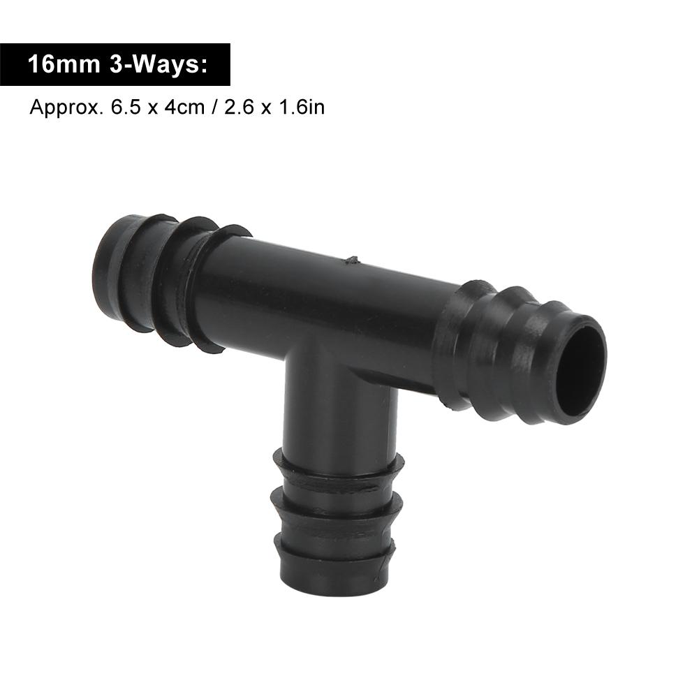 Schwenkrohr Kupplungsverbinder PP Zubehör für Gartenbewässerung Bewässerungssystem 16mm50Stk 16mm