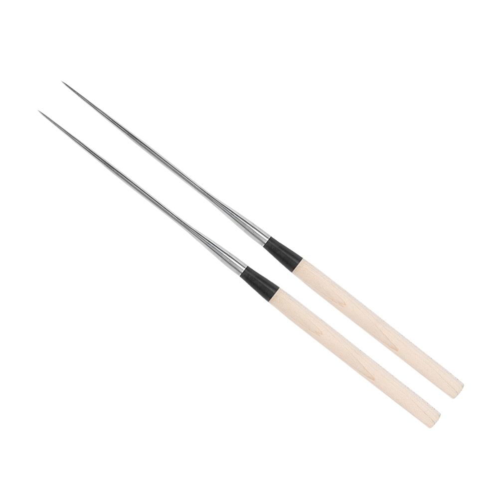 

Stainless Steel Chopsticks Japanese Sushi Chopstick with Wood Handle Kitchen Accessory S 100x40x0.3cm / 39.4x15.7x0.1in