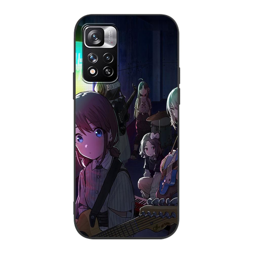 Mädchenband Cry Hülle für Xiaomi Redmi 10A 10C 9C 12C 9A 9i 10 12 9 Prime 9T K40 Pro Schwarze Weiche TPU Handytasche Hülle