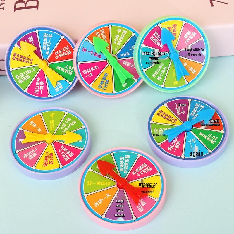 Interactive Family Fun Turntable Game: Reward, Punishment, Adventure, and Raffle Toy for Parties and Parent-Child Play