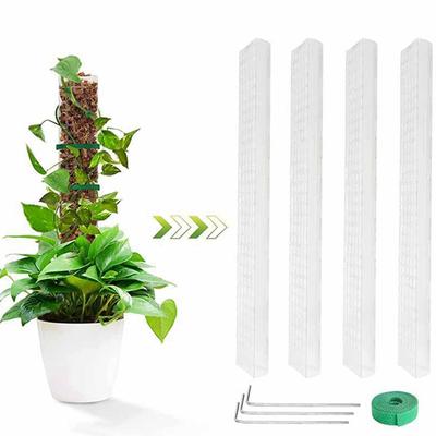 2/4/6 Piezas Columna de Musgo de Agua para Plantas Trepadoras Poste de Musgo para Interiores Plantas Poste de Plástico Para Soporte de Musgo Sphagnum Palos para Plantas en Maceta Trepadora