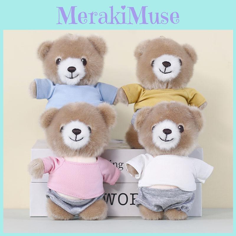 Plush Bear Keychain Cute Cartoon Stuffed Toy For Kids And Adults