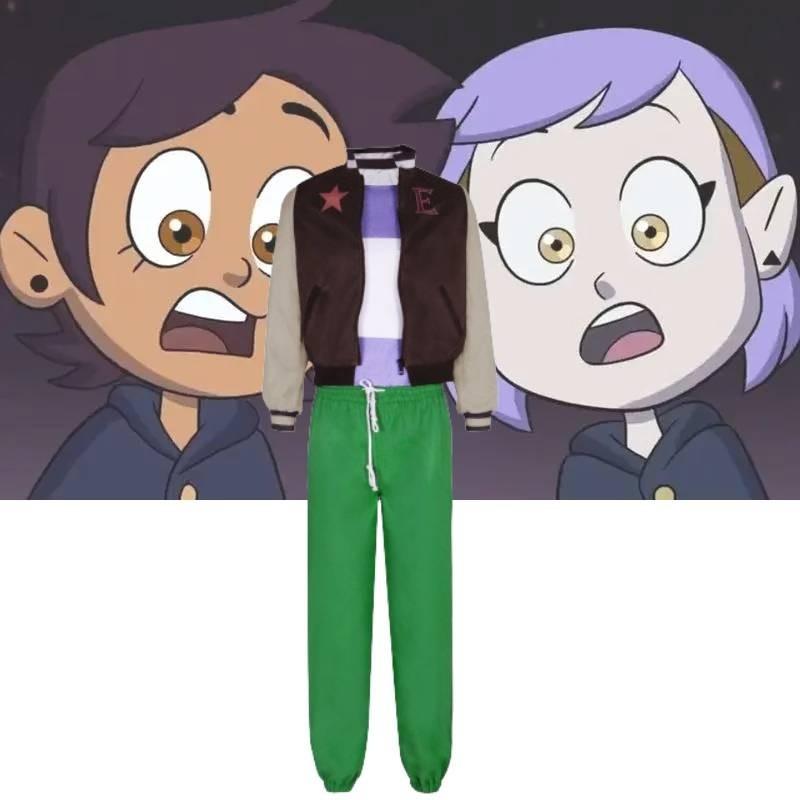The Owl House Cos Space Cotton Ruth Green Pants Hunter Cosplay Costume