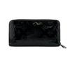Louis Vuitton M90075 Round Zip Wallet Vernis PVC Purse Black PVC Used