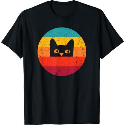 Funny Cat Gift Retro Vintage T-Shirt