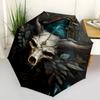 1 ud. Paraguas de Calavera Paraguas Plegable Portátil Estructura Ósea de Hueso de Hierro Paraguas para Exteriores y Hogar