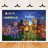 FNAF Five Nights Schreckliche Geburtstagsparty Dekoration Hintergrund Schreckliche Partyartikel Banner Fotografie Hintergrund Jungenzimmer Deko