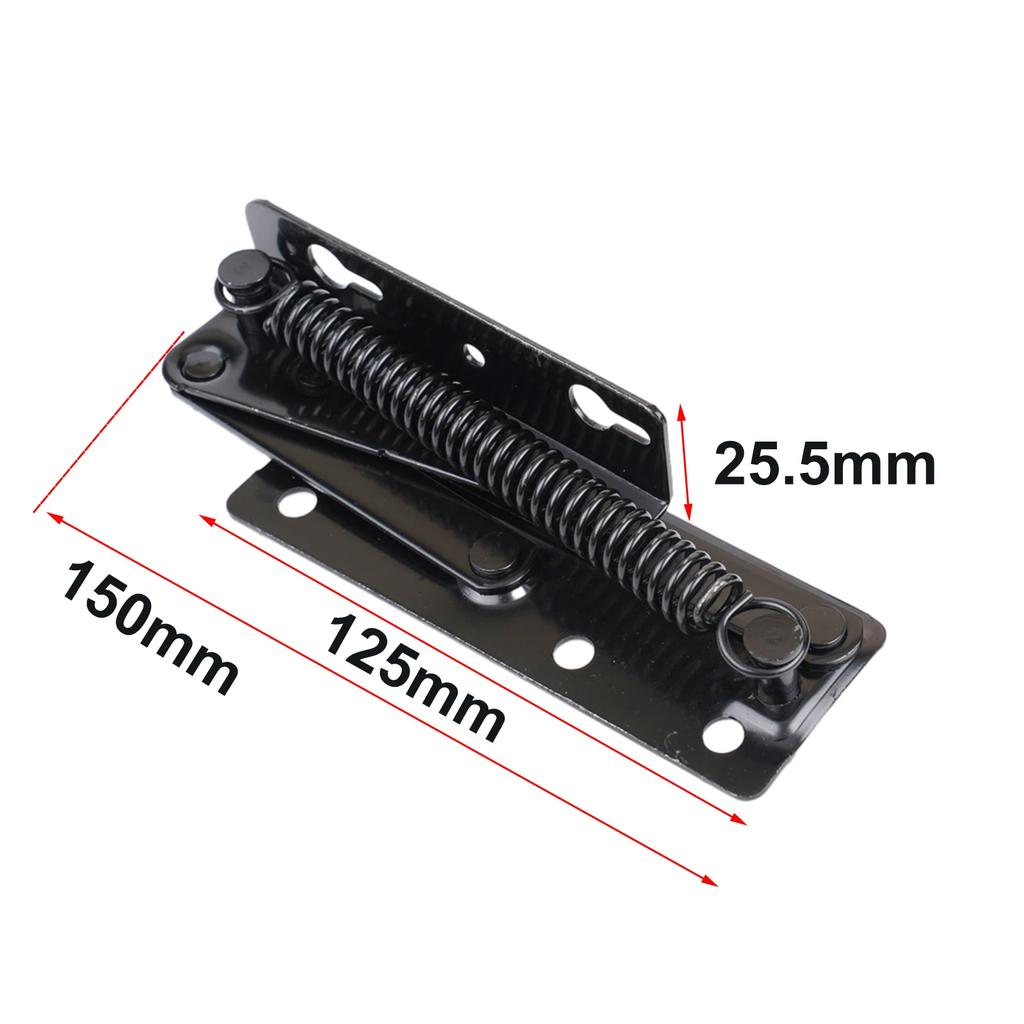 2Pcs Sofa Bed Bedding Adjustable Angle Mechanism Hinge Hardware Black Hardware Small Dual-Purpose Kitchen Sofa Bed Spring Hinge