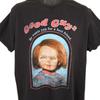 Chucky Childs Play 100% Baumwolle T-Shirt Herren T-Shirts Oberteil Herren Größe XL Schwarz Good Guys Horrorfilm T-Shirt