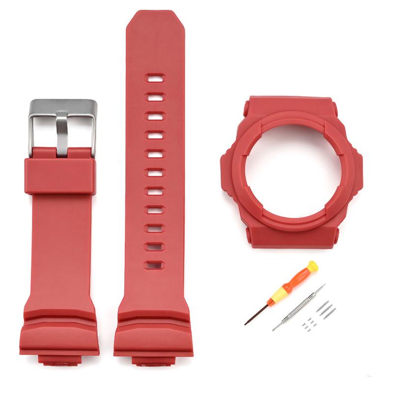 Pour CASIO G-SHOCK GA-110/150/200/201/300/310 Bracelet de Montre Résine Lunette Cadre Protecteur Boîtier Pare-chocs Boîte Bracelet Coque