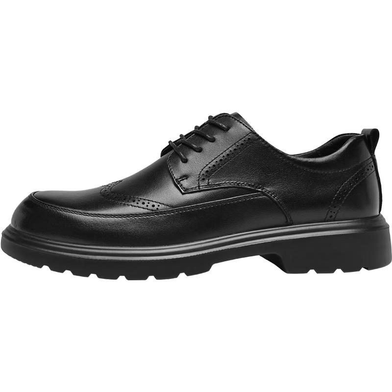 HLA Men s Genuine Leather Business Derby Shoes T258 41