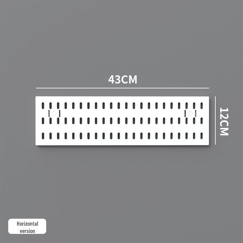 Punch-Free Perforated Board Rack with Accessories for Kitchen and Bedroom