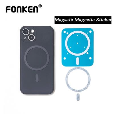 FONKEN Autocolant cu inel magnetic real pentru încărcător fără fir Magsafe pentru iPhone/Samsung/XiaoMi Foaie de suport pentru telefon auto cu magnet universal