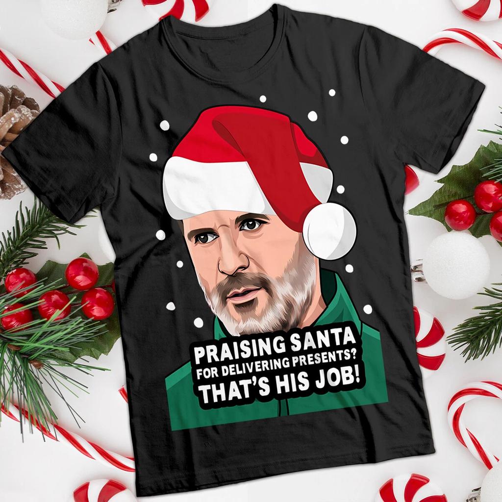 T-shirt di Natale con Cappello di Roy Keane Divertente Brutta Maglietta da Uomo e Donna #MC