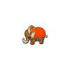 Pretty Colorful Elephant Shaped Crystal Pins Red Orange Blue Purple Colors Pattern Elephant Brooches For Animal Lovers Gift