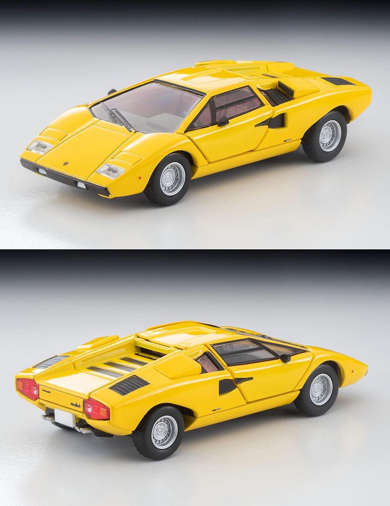 Tomytec Tomica Limited Vintage Neo Lamborghini Countach LP400 Yellow Finished Model 1/64 LV-N