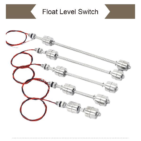 304 Stainless Steel Dual Float Switch Liquid Level Controller, Water Level Sensor for Tank, High Low Liquid Level Switch