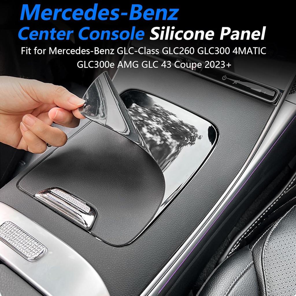 Copertura Protettiva Pannello Leva Cambio Console Centrale Adesivo in Silicone Kit Avvolgente Lavabile per Interni Adatto per Mercedes Benz GLC X254 GLC260 GLC300 GLC300e