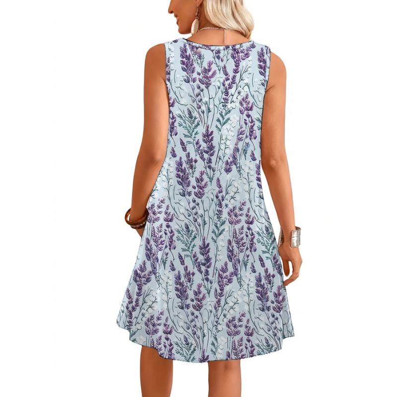 Fashionable Ladies' Print Vest Dress