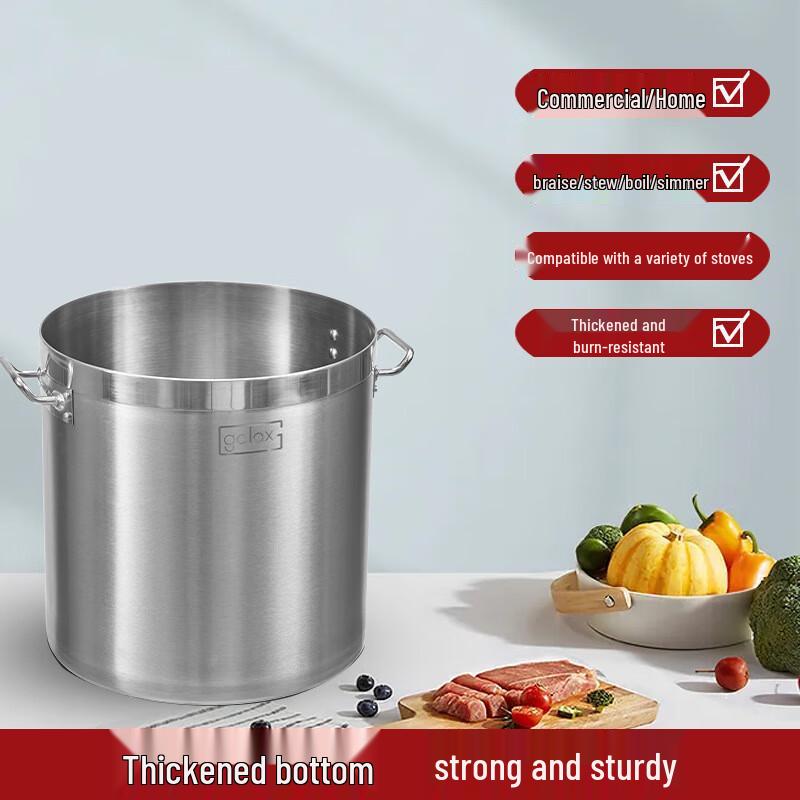 Wutuo 201 Stainless Steel Stock Pot with Lid