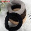 JERYAFUR 2023 frauen Luxus Winter Real Nerz Stirnbänder Hohe Qualität Echtpelz Haar Band Dame Mode Haar Hoop Pelzigen Geschenk
