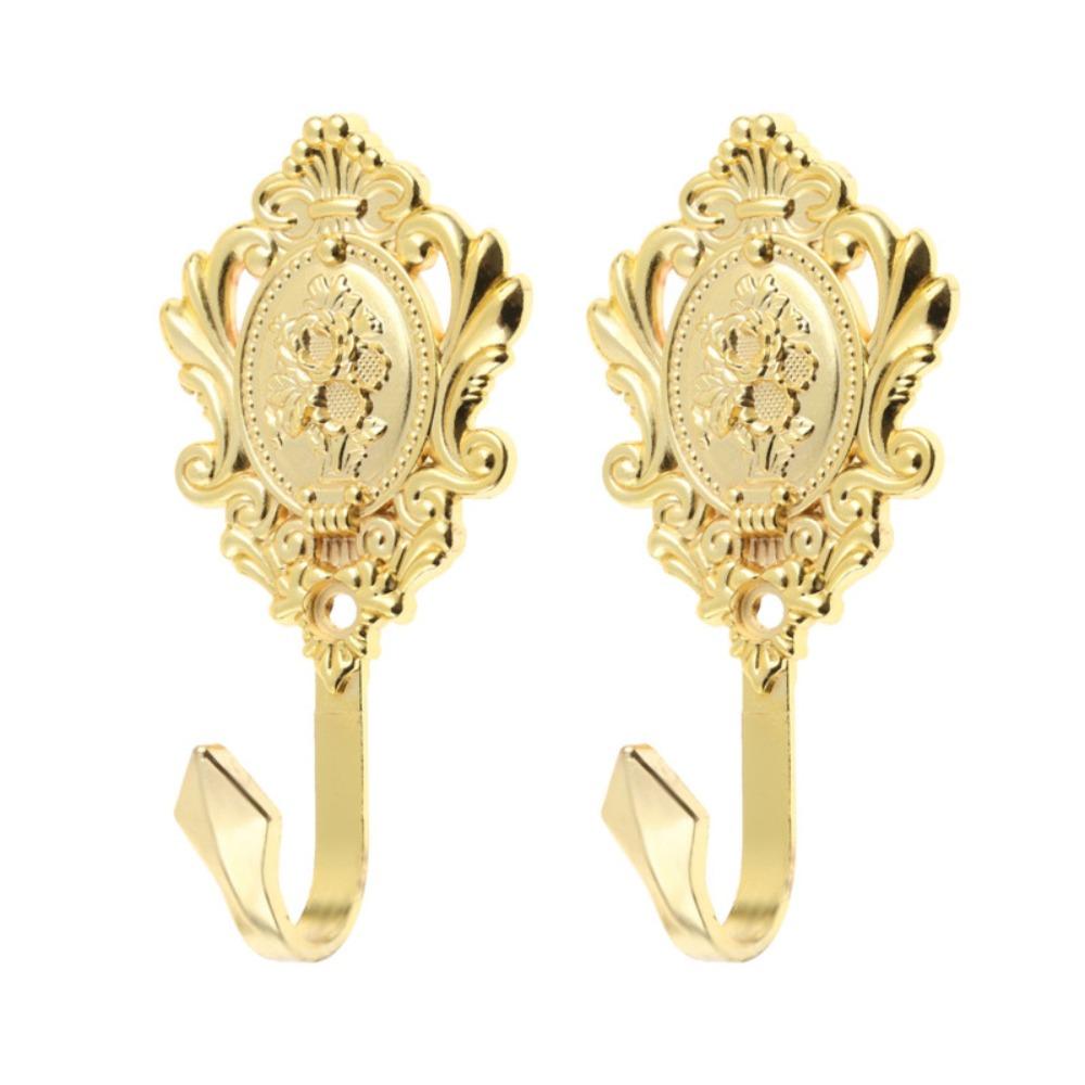 2Pcs Vintage Style Tieback Hooks Zinc Alloy Wall Hook New Curtain Drapery Interior Design